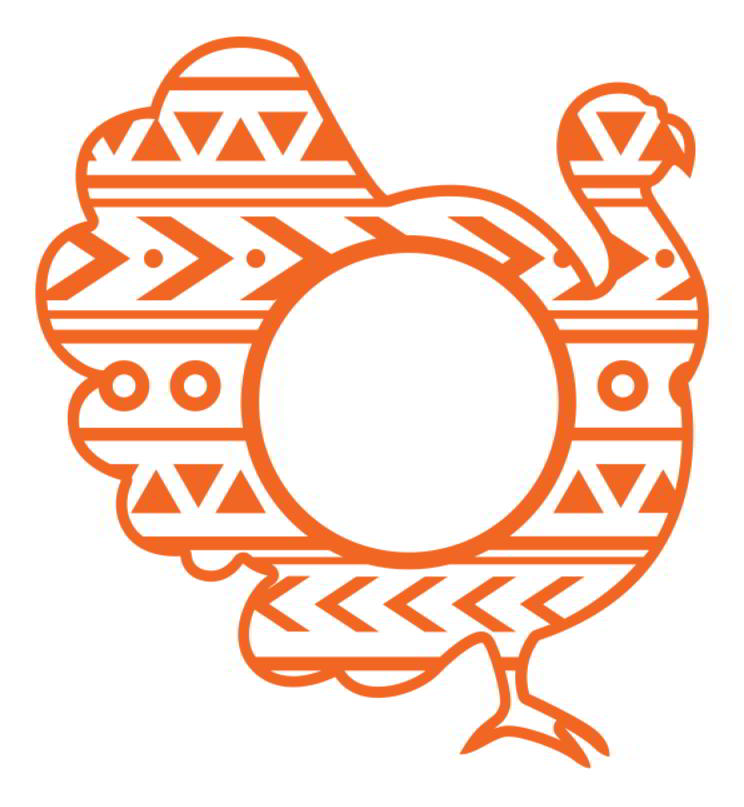 turkey monogram SVG
