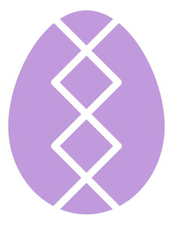 Easter Silhouette with Arrow SVG