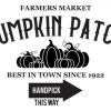 Fall Pumpkin Sign SVG