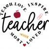 Teacher Love Inspire SVG