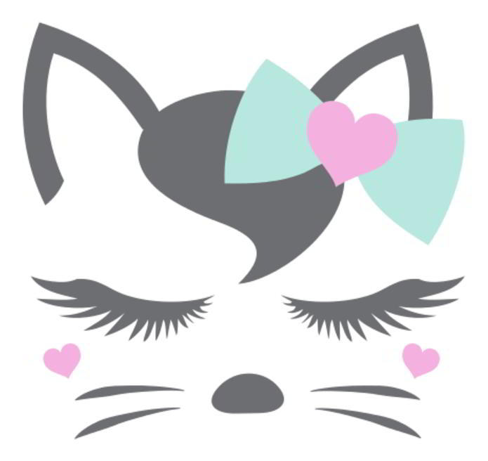 Lovely cat Faces SVG