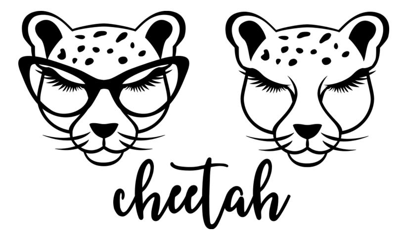 Cheetah SVG Cut File