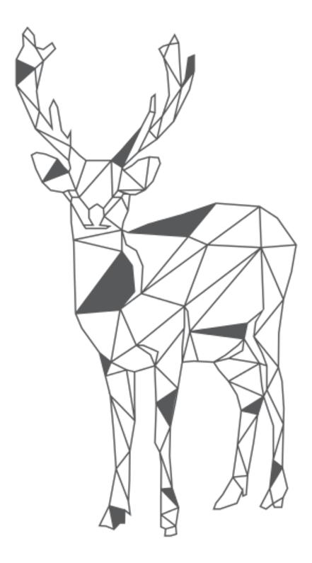 Minimal Deer SVG Cut File