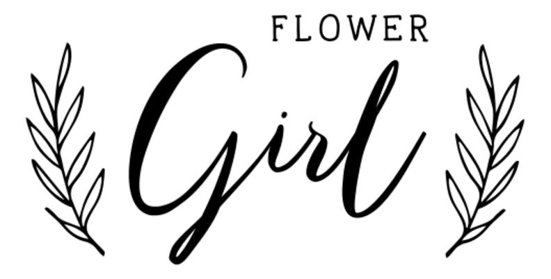 Wedding flower girl SVG Cut File