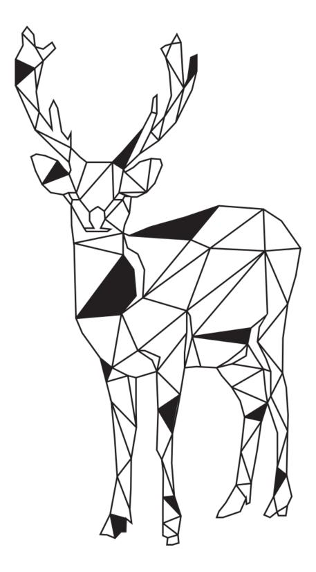 Geometric Deer SVG