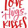 Valentine's Day love hug kisses SVG