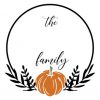 Pumpkin Family Monogram SVG