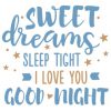 Sweet Dreams Quote SVG