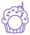 Cupcake Monogram SVG