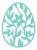 Floral Easter Egg with Arrow SVG