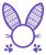 Bunny Monogram SVG