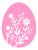 Elegant Floral Easter egg SVG