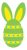 Happy Easter egg bunny SVG Cut File