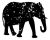 Vintage elephant Shadow SVG