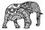 Mandala elephant SVG Cut File