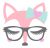 Lovely fox glasses Face SVG