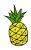Pop Art pineapple SVG
