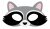 Forest racoon Mask SVG