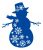 Snow Flake Snowman SVG