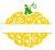 Split Pumpkin Monogram SVG