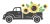 Sunflower Truck SVG
